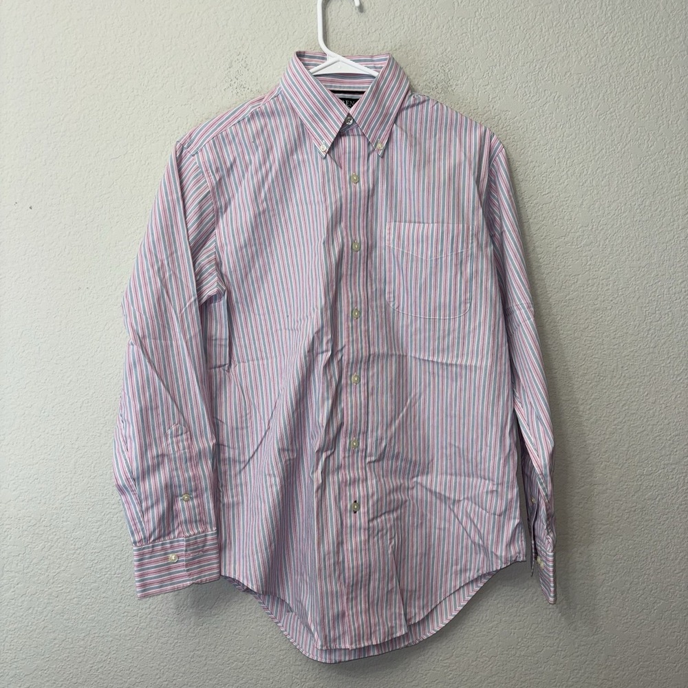 Lauren Ralph Lauren Men's Classic Fit Button Down Dress Shirt Size M 15 Striped